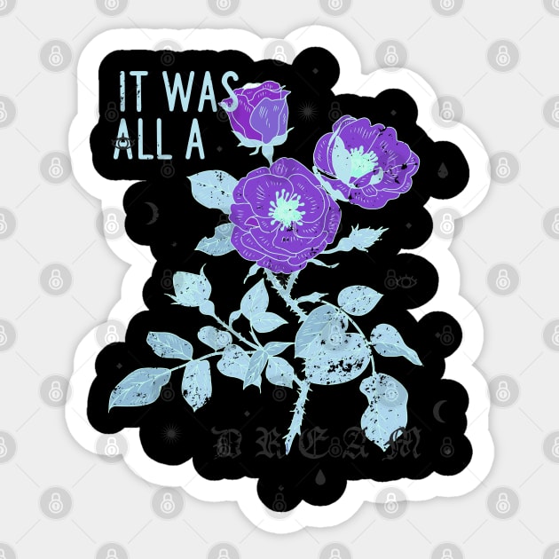 It Was All A Dream Sticker by TEENIE DESIGN